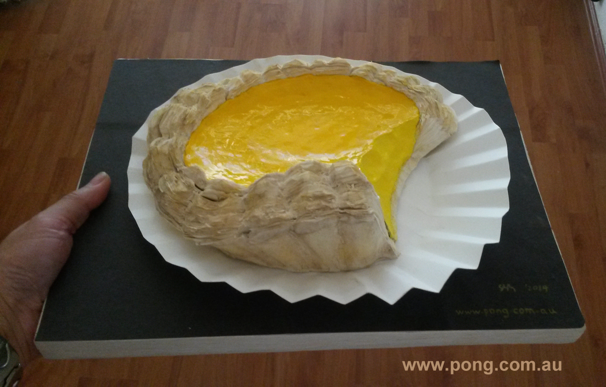 egg tart sculpture