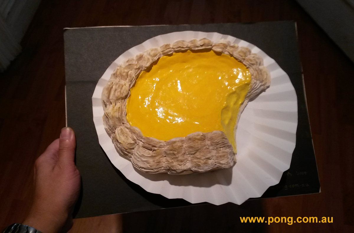 egg tart paper sculpture 2