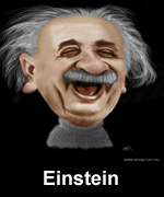 einstein caricature