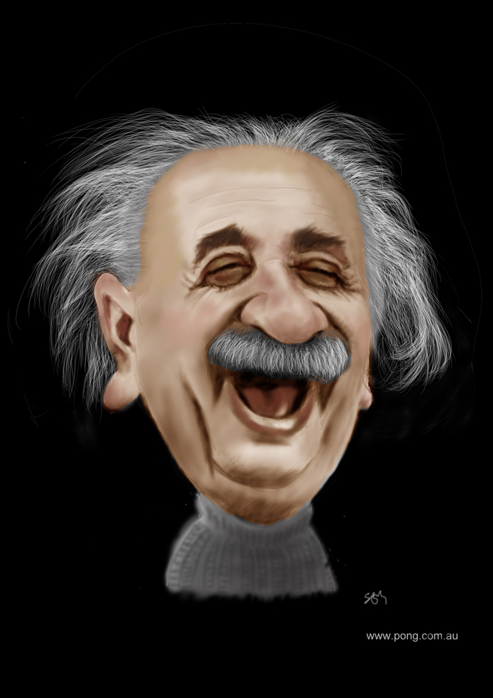 einstein caricature