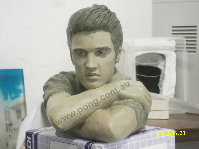 elvis sculpture bust polyeuthrane