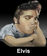 elvis caricature